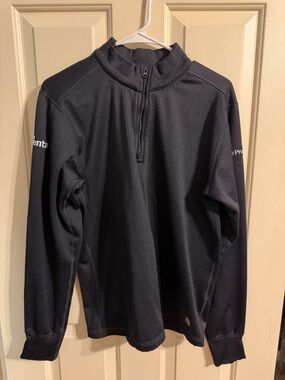 Carhartt Men's Black 1/4 Zip Lightweight Shirt Jacket